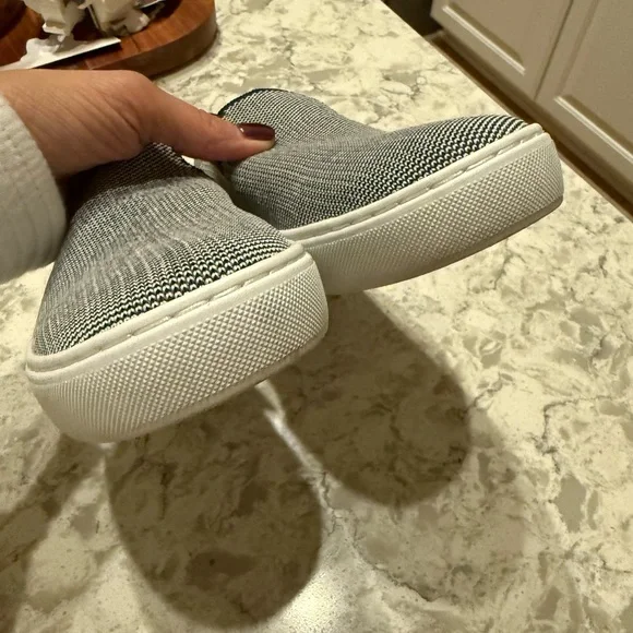 Rothy's Navy and White Women's Slip-On Sneakers - Picture 2 of 3